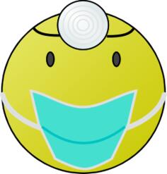 Doctor smiley vector graphics