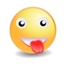 Smiley with tongue out vector illustration