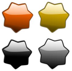 Led stars selection vector drawing