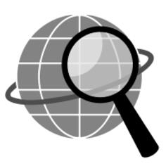 Search sign vector drawing