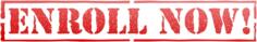 Vector image of enroll now stamp
