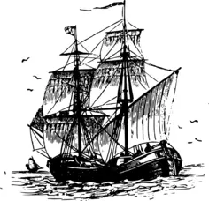 Bilander vector drawing