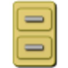 Vector drawing of two drawers