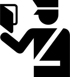 AIGA immigration sign vector graphics