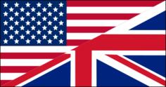 USA and UK flag