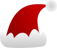 Santa Claus cap vector clip art