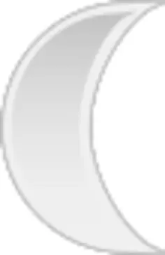 Vector image of pastel colored moon sign