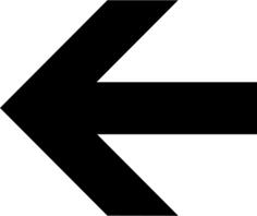 AIGA left arrow sign vector image