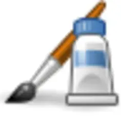 Paint application for PC icon vector clip art