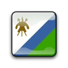 Lesotho flag vector
