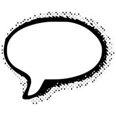 Retro comic speech bubble vector image