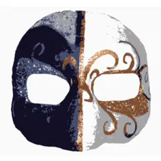 Eye mask vector image