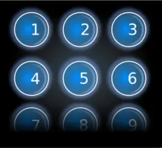 Dial numbers vector illustration