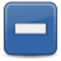 Minus icon vector image