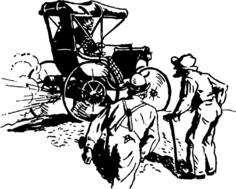 Vintage vehicle illustration vector