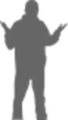 Grayscale silhouette of dancer vector graphics