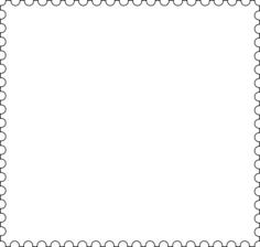 Square stamp frame vector clip art