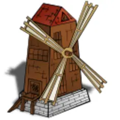 Windmill vector symbol