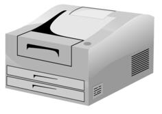 Laser Printer ln vector image