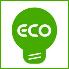 Eco bulb icon vector image