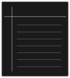 Monochrome word processor vector icon