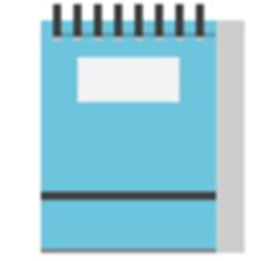 Note paper on binder vector illustration