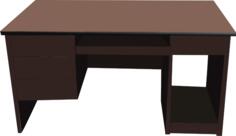 Office desk vector illustration