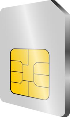 Mobile phone SIM card vector image