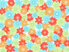 Flowers pattern vector image