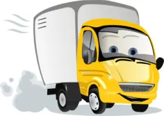 Cartoon truck vector illustration