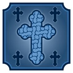 Christian cross vector image