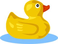 Rubber duck vector illustration