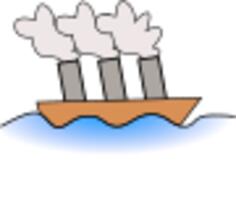 Steamer ship vector image
