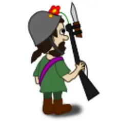 Soldier character vector image