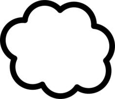 Cloud vector graphics