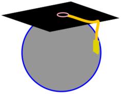 Vector illustration graduate hat