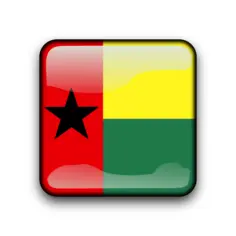 Guinea-Bissau flag button