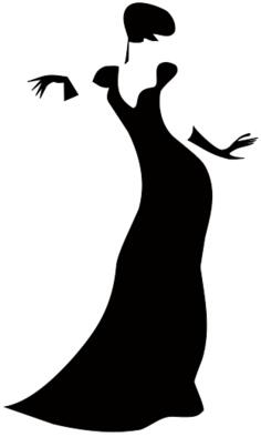 Woman silhouette vector