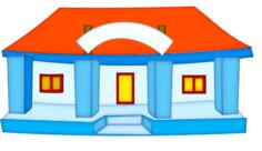 School building vector illustration