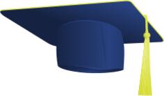 Vector illustration graduate hat