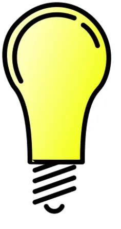 Lightbulb ON vector image