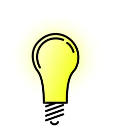 Bright lightbulb vector image