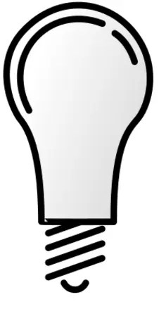 Lightbulb off vector image
