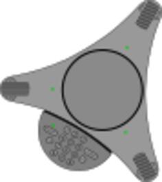 Vector graphics of conference office phone