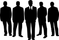 Men in black vector image