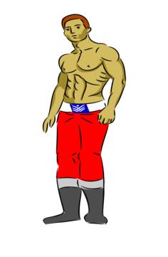 Bodybuilder vector graphics