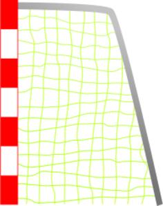 Soccer goal vector drawing