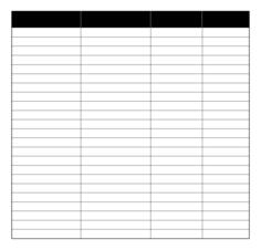 Blank spreadsheet vector graphics