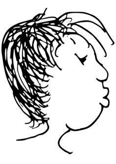 Cartoon vector image of head