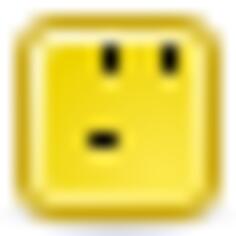 Joking smiley vector icon